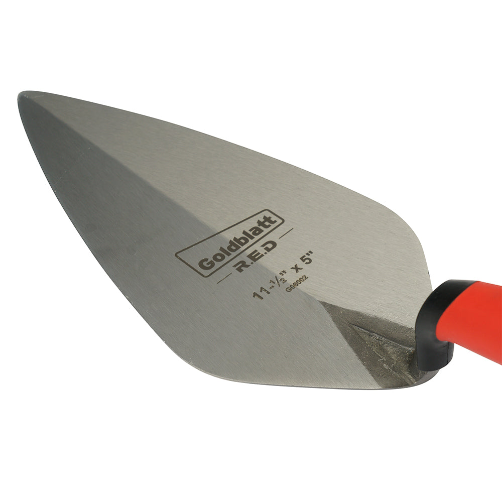 Pro One-piece London Brick Trowel w/ Pro Soft Grip Handle 11-1/2 x 5“