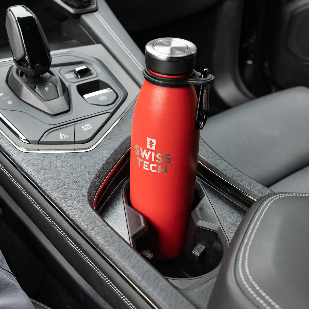 Stainless Steel Bottle 500ml/17Oz Screw Lid Red