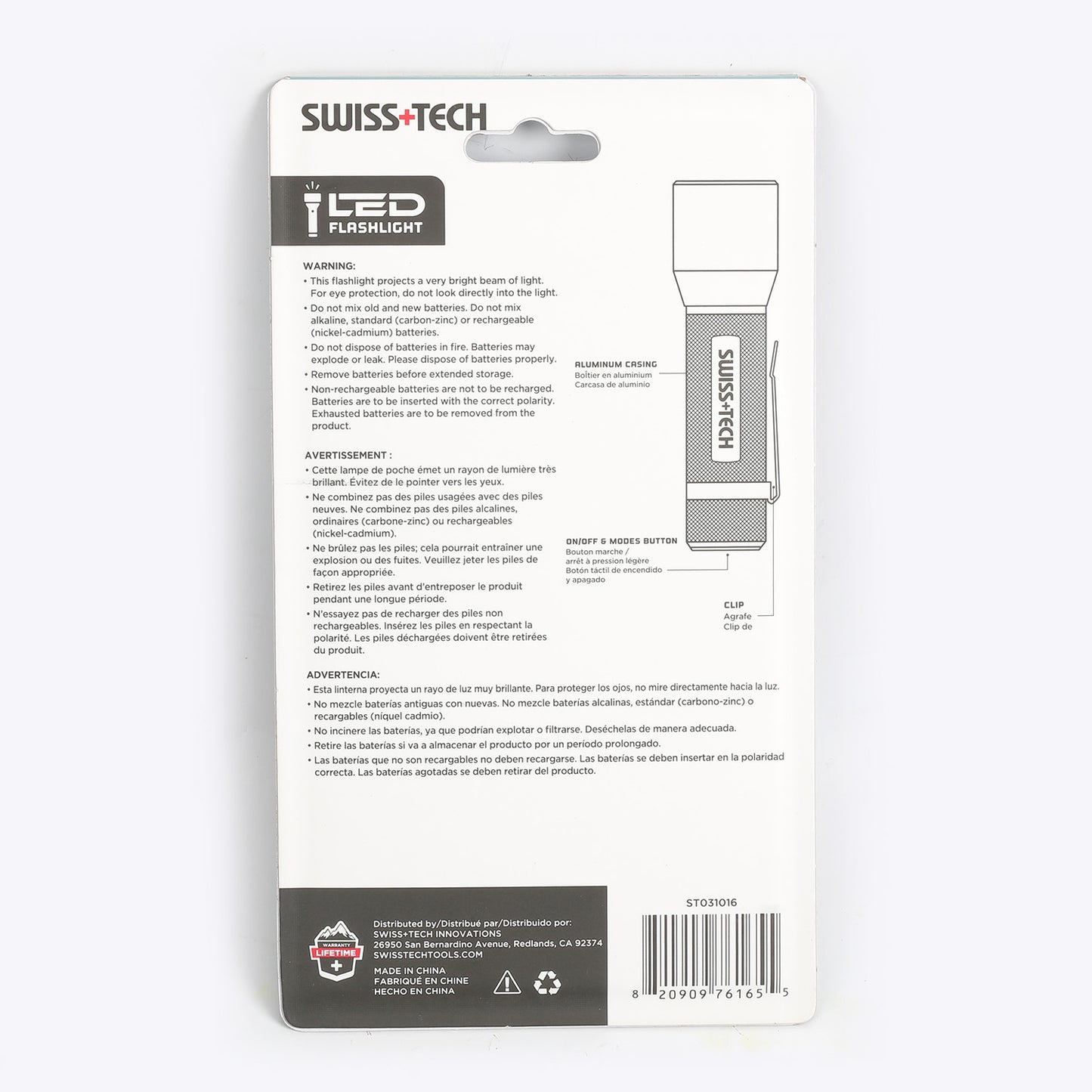 3AAA UV Torch