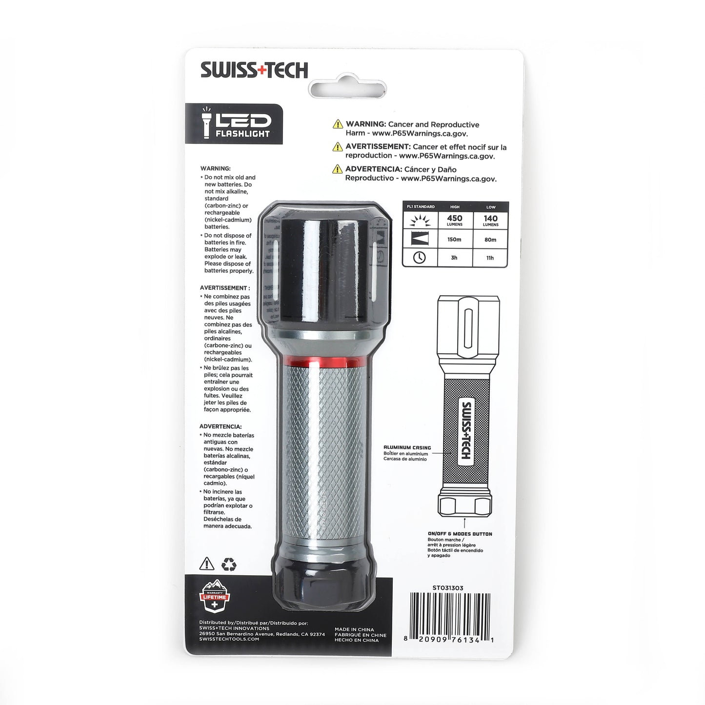 4AAA Drop Proof Aluminium torch