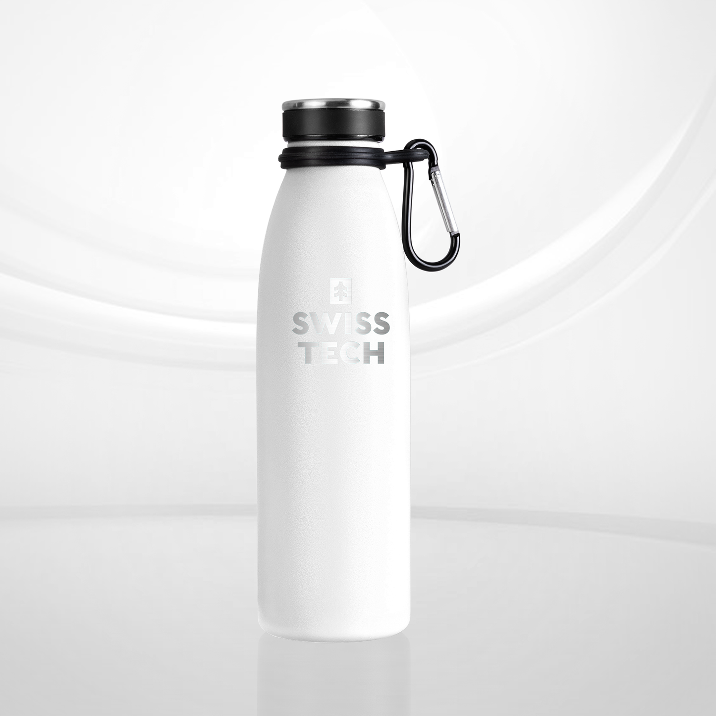 Stainless Steel Bottle 500ml/17Oz Screw Lid White