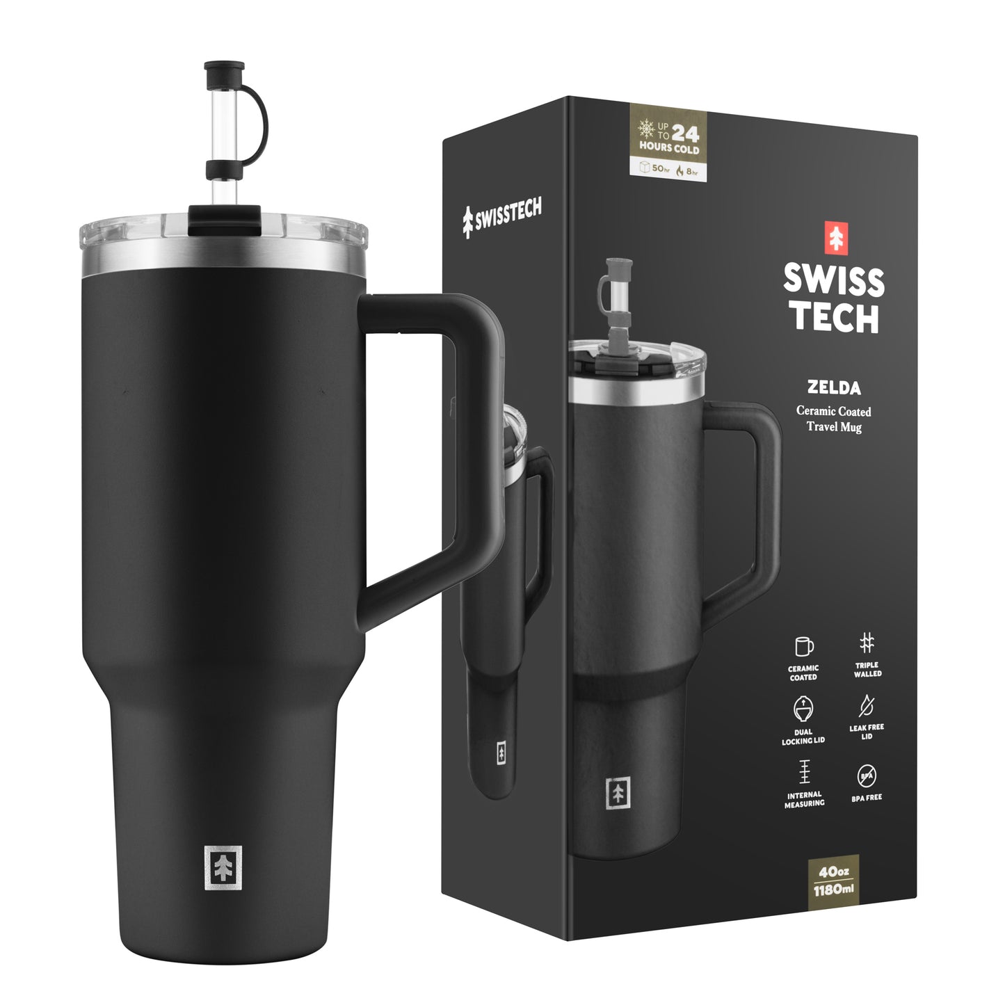 Zelda 1180ml/40Oz Bottle Black