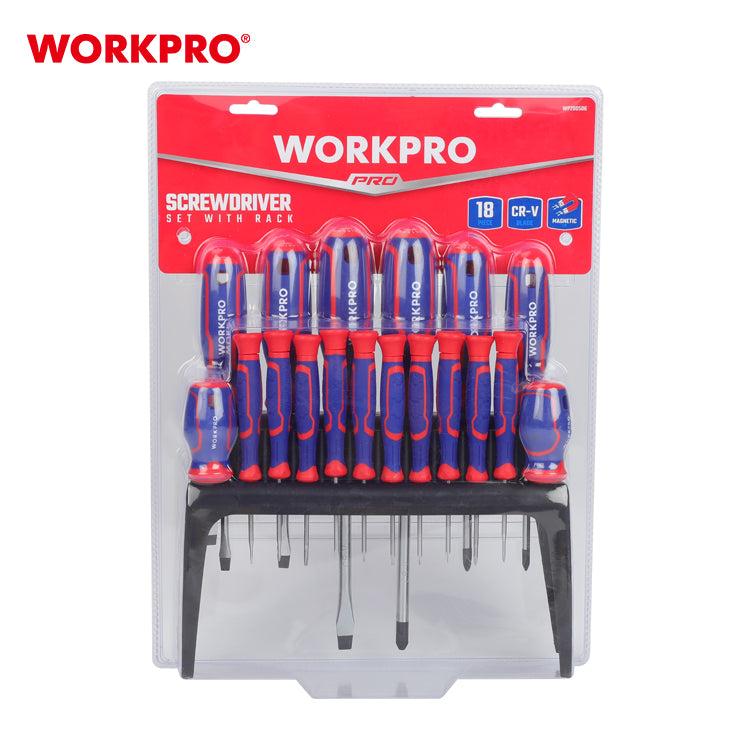 18 Piece CR-V Screwdriver Set