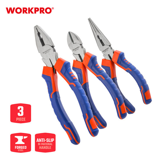 3 Piece Pliers Set 160mm, 160mm, 180mm