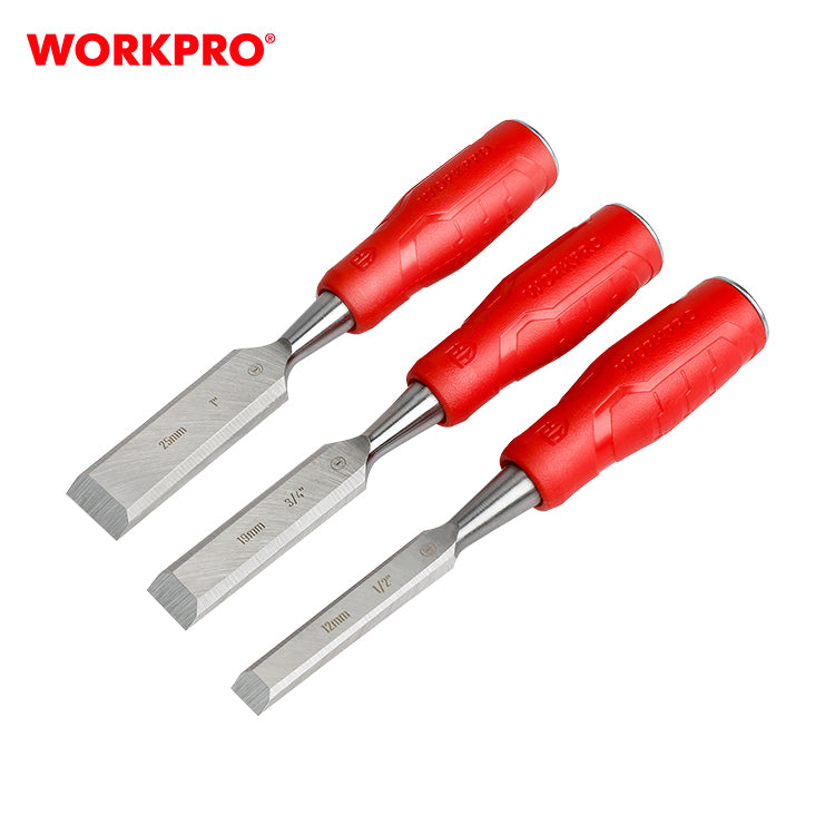 Workpro 3 Piece Wood Chisel Set