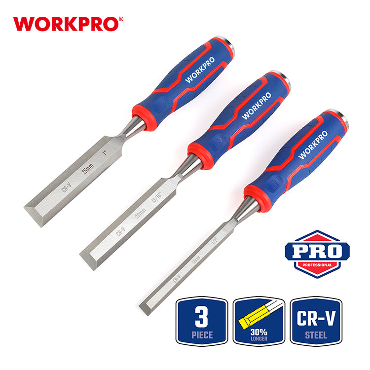 3 Piece Wood Chisel Set