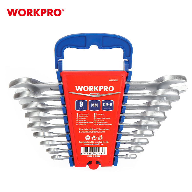9 Piece Double Open Spanner Set