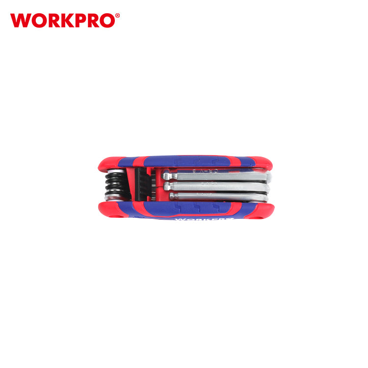 9 Piece Folding Ball Point Hex Key Set