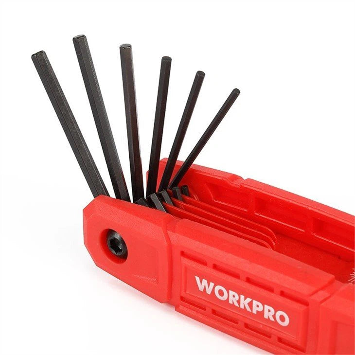 9 Piece Folding Hex Key Set