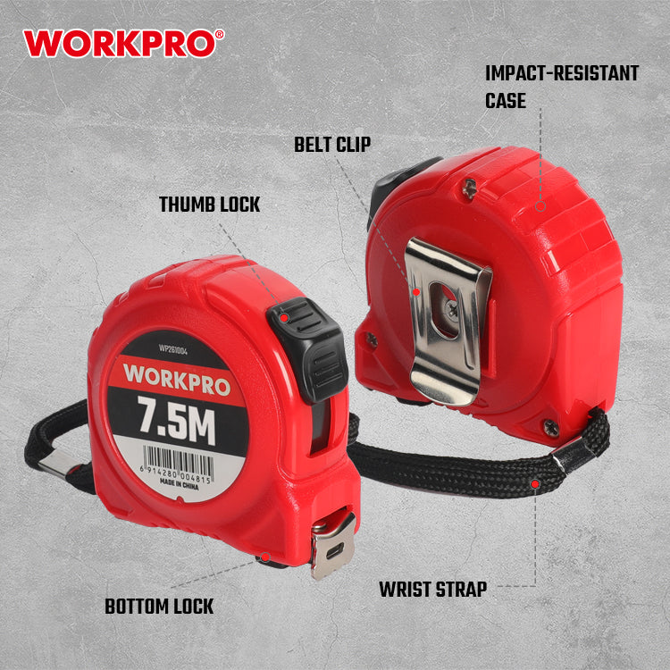 Workpro 7.5M Tape Measure