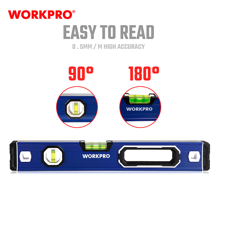 Heavy Duty Aluminium Spririt Level 400mm