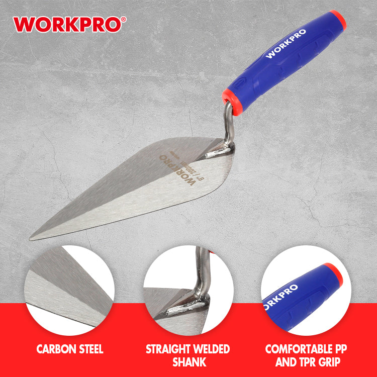 Workpro Pointed Bricklaying Trowel 200mm
